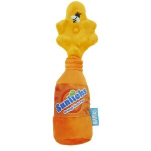 Bark Sunlicks Orange Soda Pup Plush Dog Toy